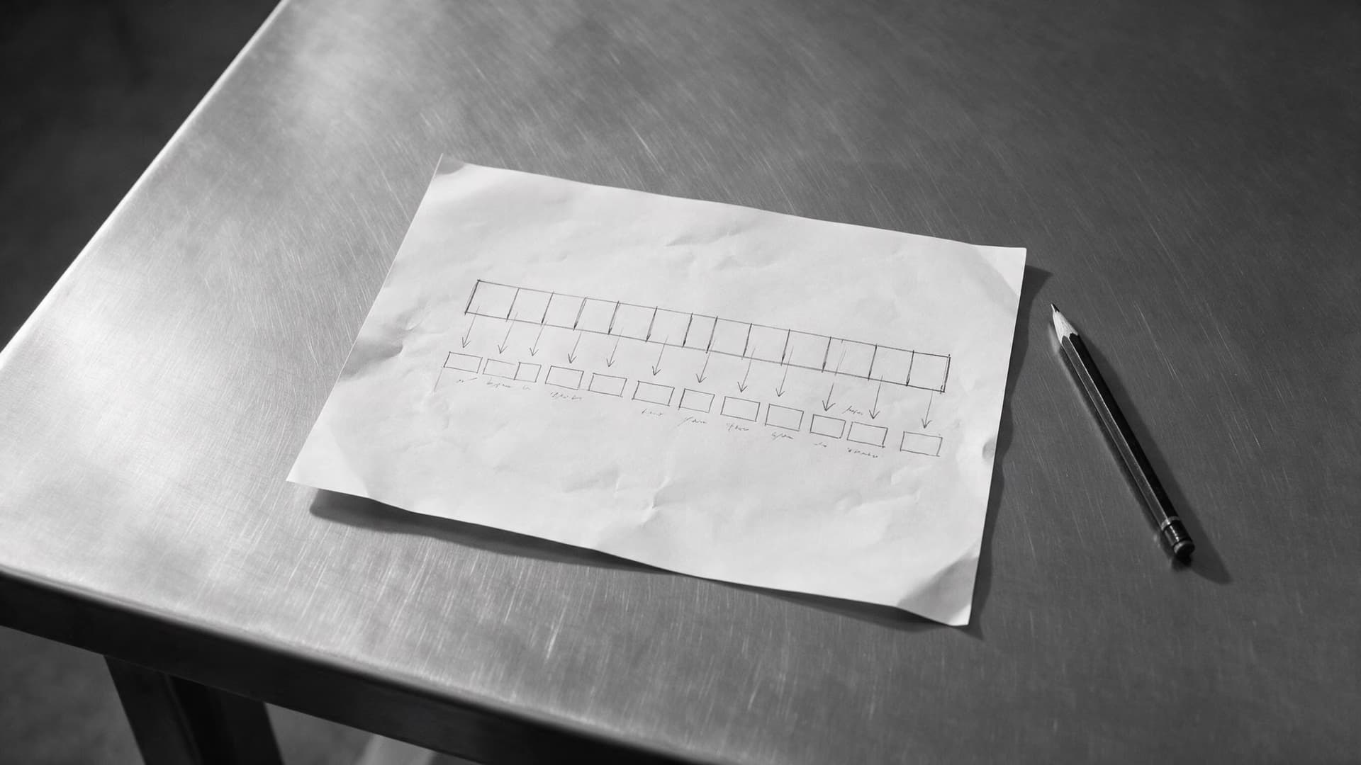 The thinking before the code: a hand-drawn chunking strategy on paper