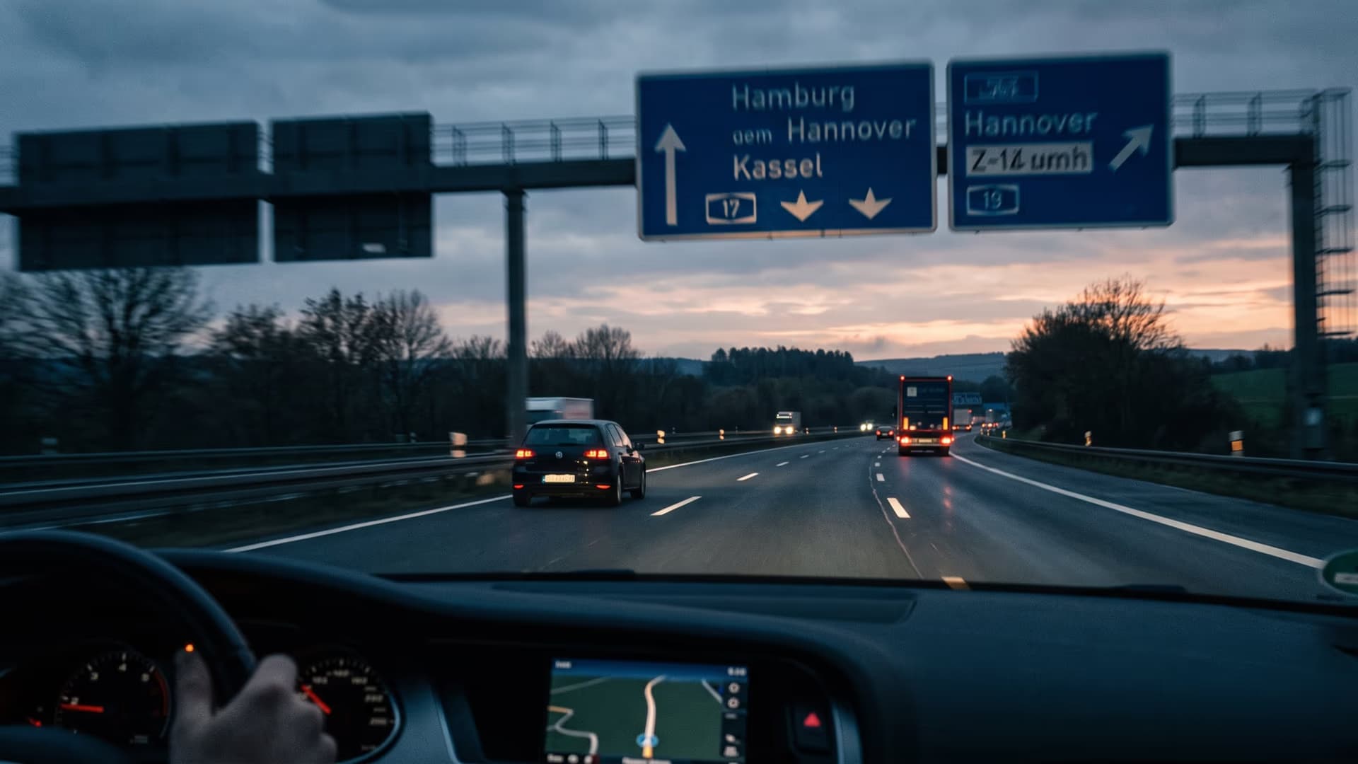 VI-slika · Pola sata: auto-put u svitanje, iz automobila