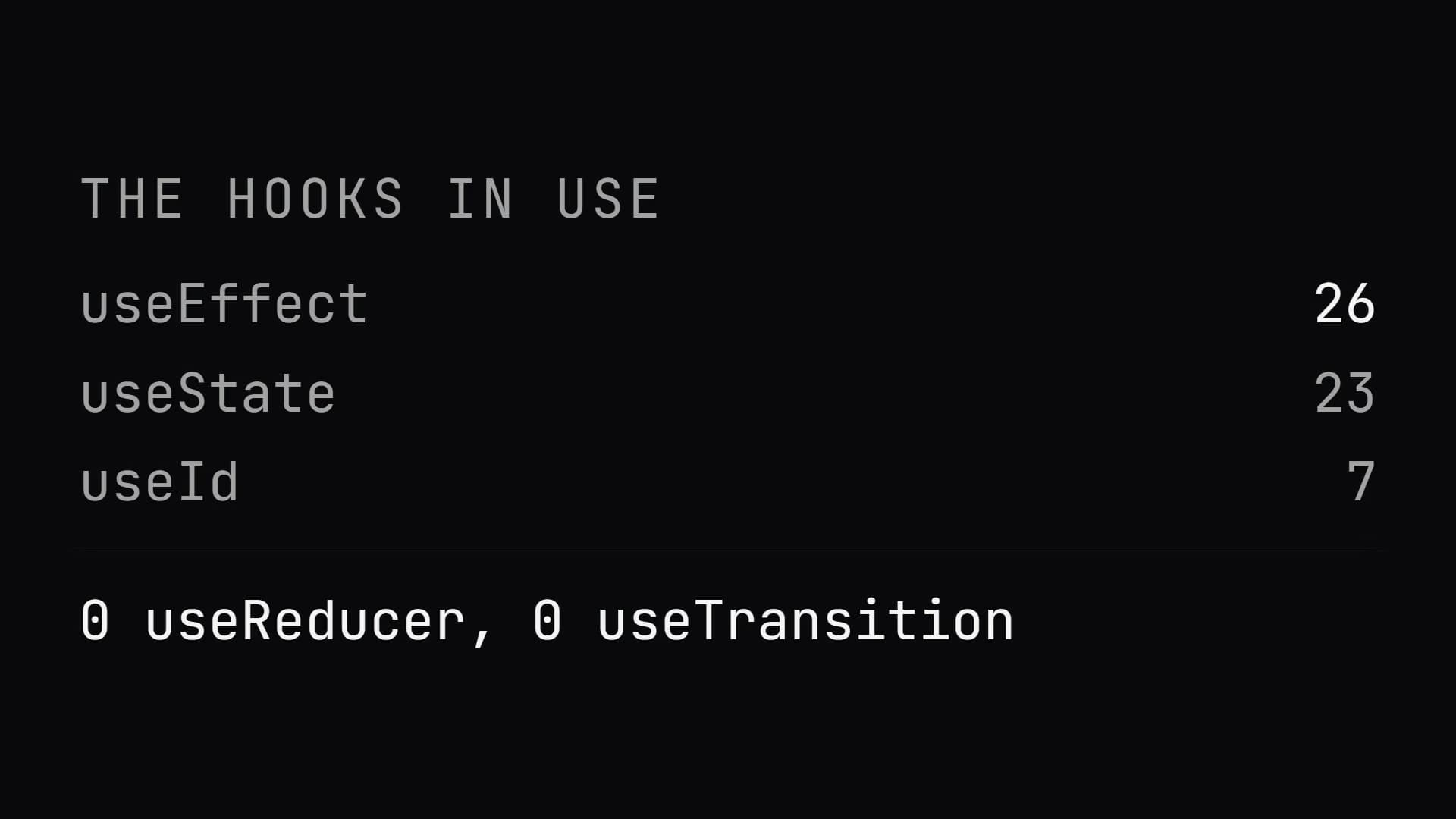 Screencast · React in a running project