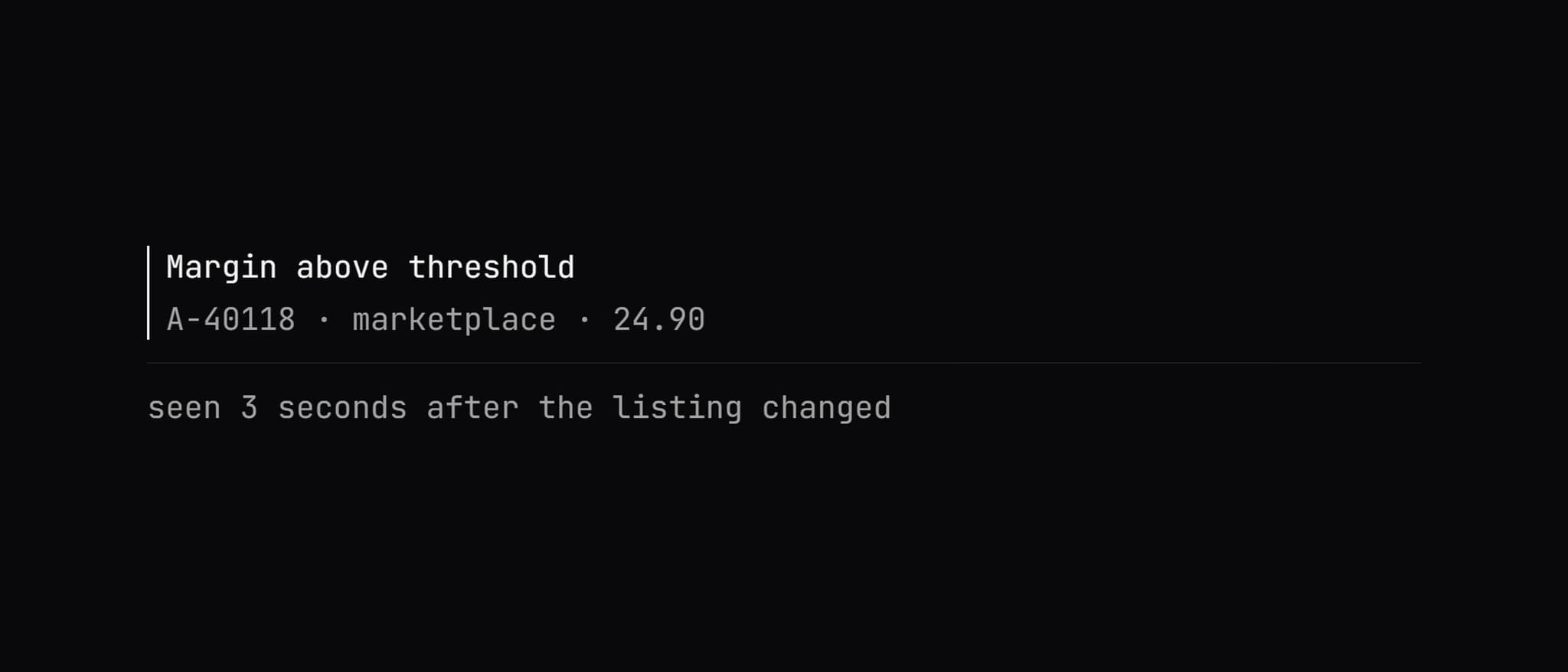 Screenshot · One hit as it reaches a phone
